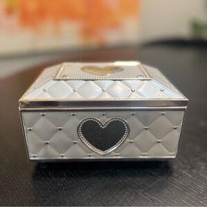 Silver Heart Jewelry Box